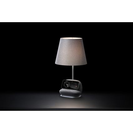 Immax NEO 09109L - LED stmievateľná stolová lampa s bezdrôtovým nabíjaním Qi SOFA LED/6W/230V sivá