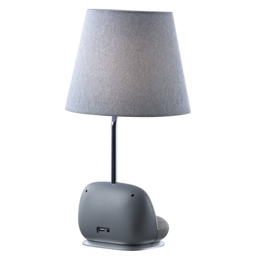 Immax NEO 09109L - LED stmievateľná stolová lampa s bezdrôtovým nabíjaním Qi SOFA LED/6W/230V sivá