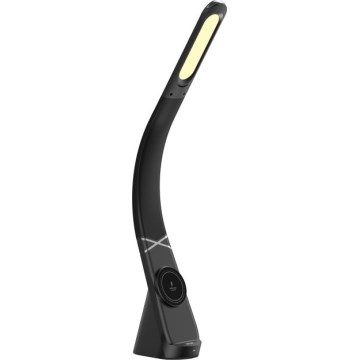 Immax NEO 09110L - stmievateľná LED stolná lampa s bezdrôtovým nabíjaním MAGIC LED/5W/230V čierna