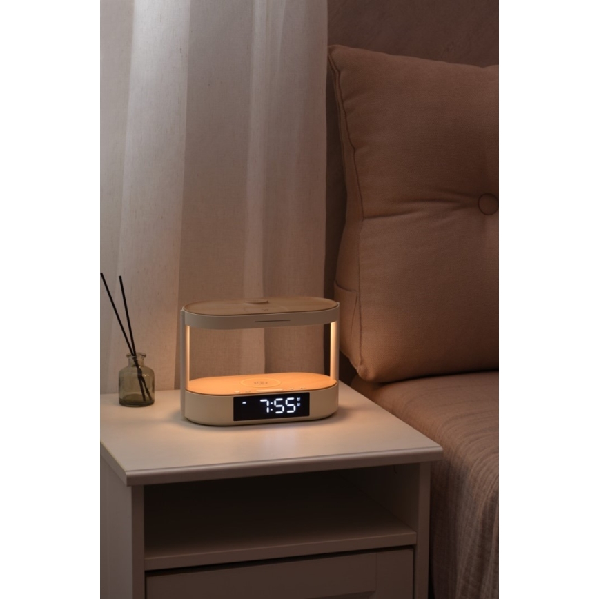 Immax NEO 09111L - stmievateľná LED stolná lampa s budíkom a nabíjaním TRIPLE DOCK LED/1,5W/5V
