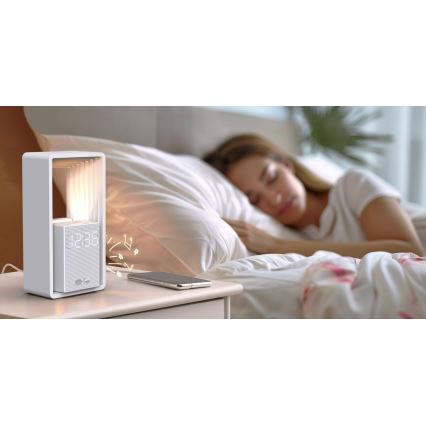 Immax NEO 09113L - LED stolná lampa s budíkom a nabíjaním CALM LED/3,5W/5V