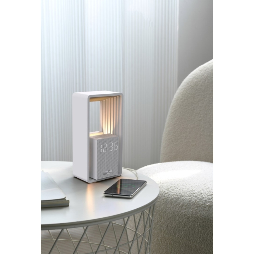 Immax NEO 09113L - LED stolná lampa s budíkom a nabíjaním CALM LED/3,5W/5V