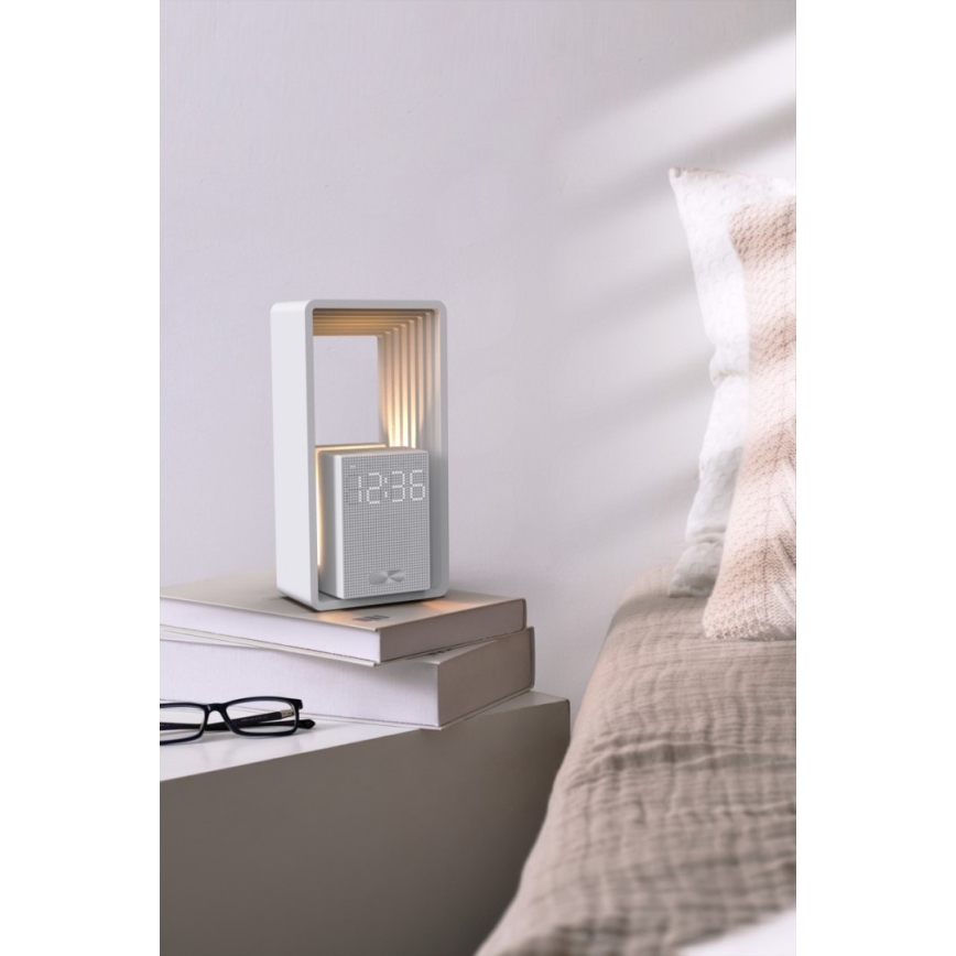 Immax NEO 09113L - LED stolná lampa s budíkom a nabíjaním CALM LED/3,5W/5V