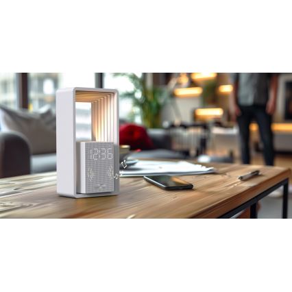 Immax NEO 09113L - LED stolná lampa s budíkom a nabíjaním CALM LED/3,5W/5V