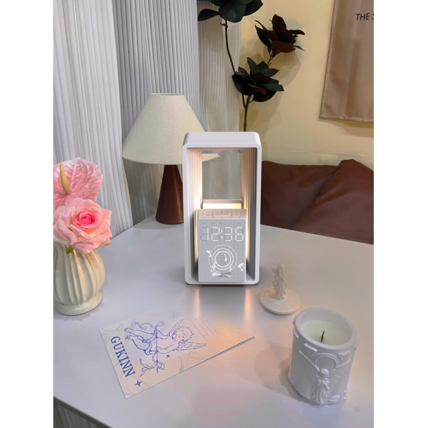 Immax NEO 09113L - LED stolná lampa s budíkom a nabíjaním CALM LED/3,5W/5V