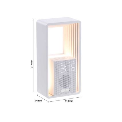 Immax NEO 09113L - LED stolná lampa s budíkom a nabíjaním CALM LED/3,5W/5V