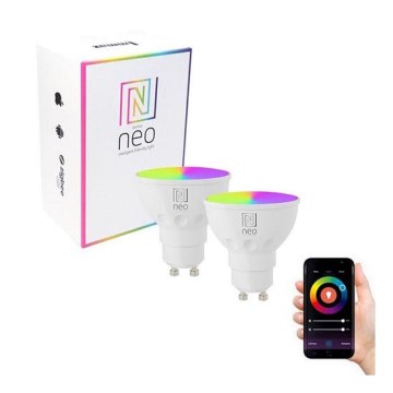 Immax NEO - 2xLED RGB Stmievateľná žiarovka GU10/3,5W/230V ZigBee Immax NEO - 2xLED RGB Stmievateľná žiarovka GU10/3,5W/230V ZigBee