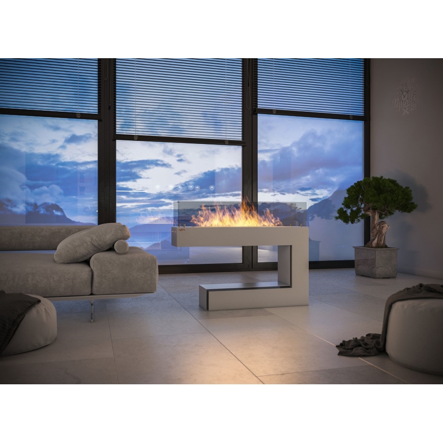 InFire - BIO krb 110x85,5 cm 3kW biela
