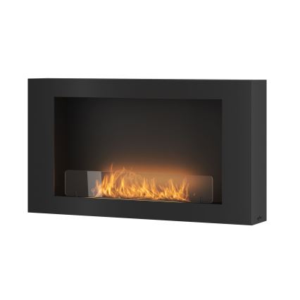 InFire - Nástenný BIO krb 100x56 cm 3kW čierna