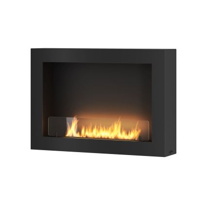 InFire - Nástenný BIO krb 80x56 cm 3kW čierna