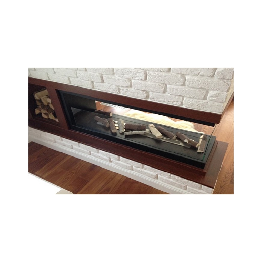 InFire - Rohový BIO krb 100x50 cm 3kW obojstranný