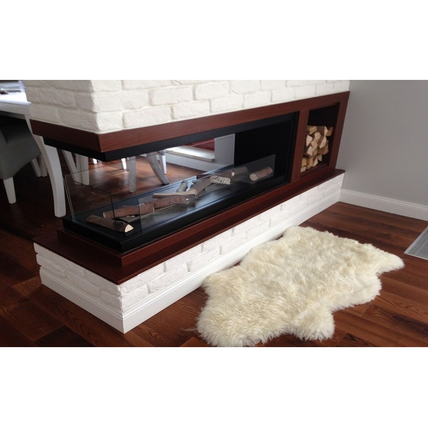 InFire - Rohový BIO krb 100x50 cm 3kW obojstranný