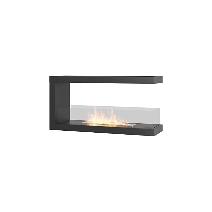 InFire - Rohový BIO krb 100x50 cm 3kW obojstranný