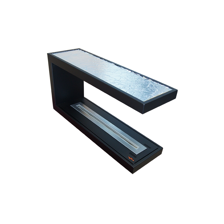 InFire - Rohový BIO krb 100x50 cm 3kW obojstranný