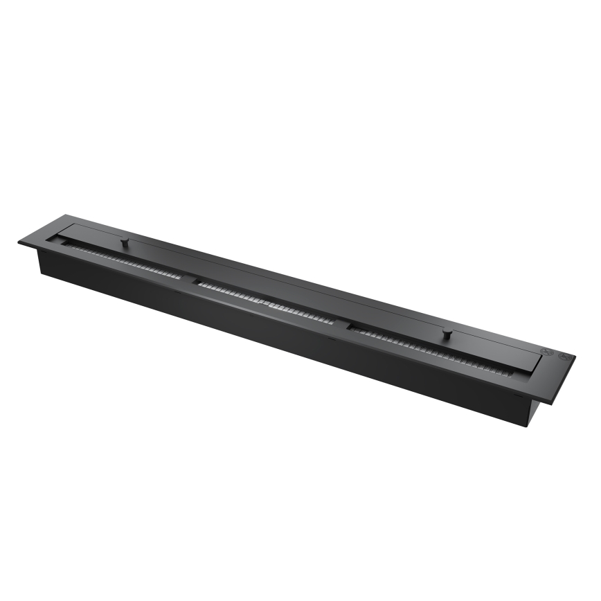 InFire - Rohový BIO krb 110x45 cm 3kW čierna