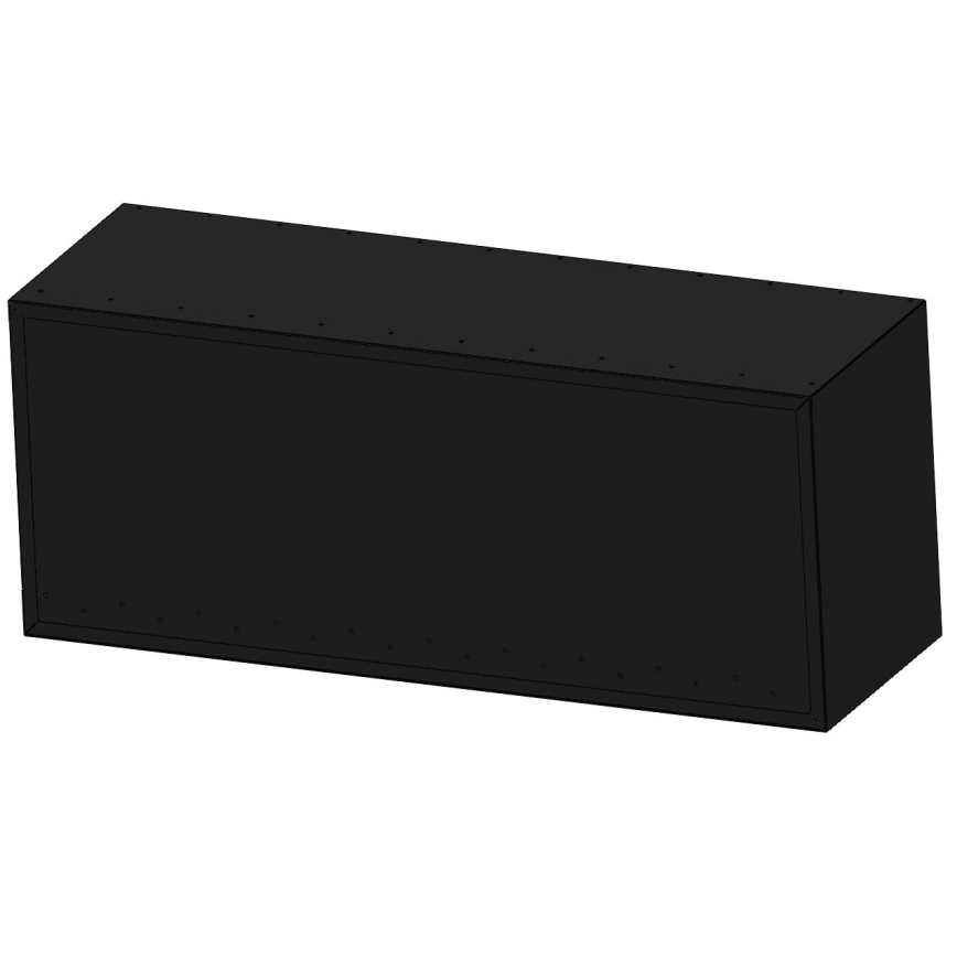 InFire - Rohový BIO krb 110x45 cm 3kW čierna