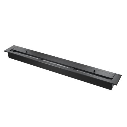InFire - Rohový BIO krb 110x45 cm 3kW čierna