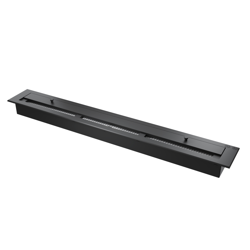 InFire - Rohový BIO krb 110x45 cm 3kW čierna