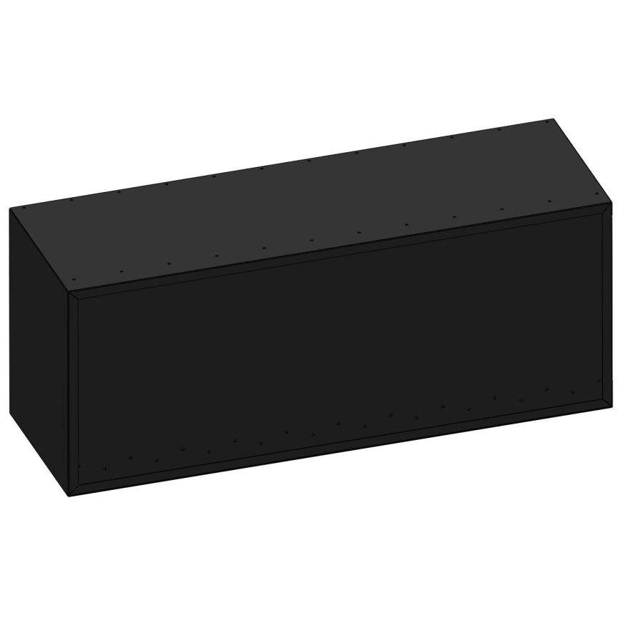 InFire - Rohový BIO krb 110x45 cm 3kW čierna