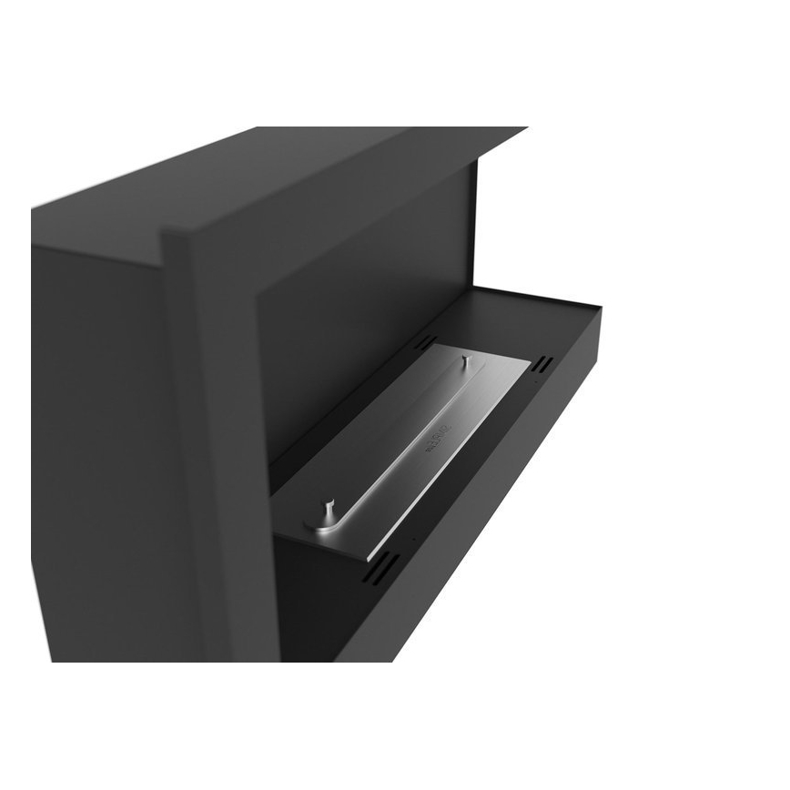 InFire - Rohový BIO krb 45x90 cm 3kW čierna
