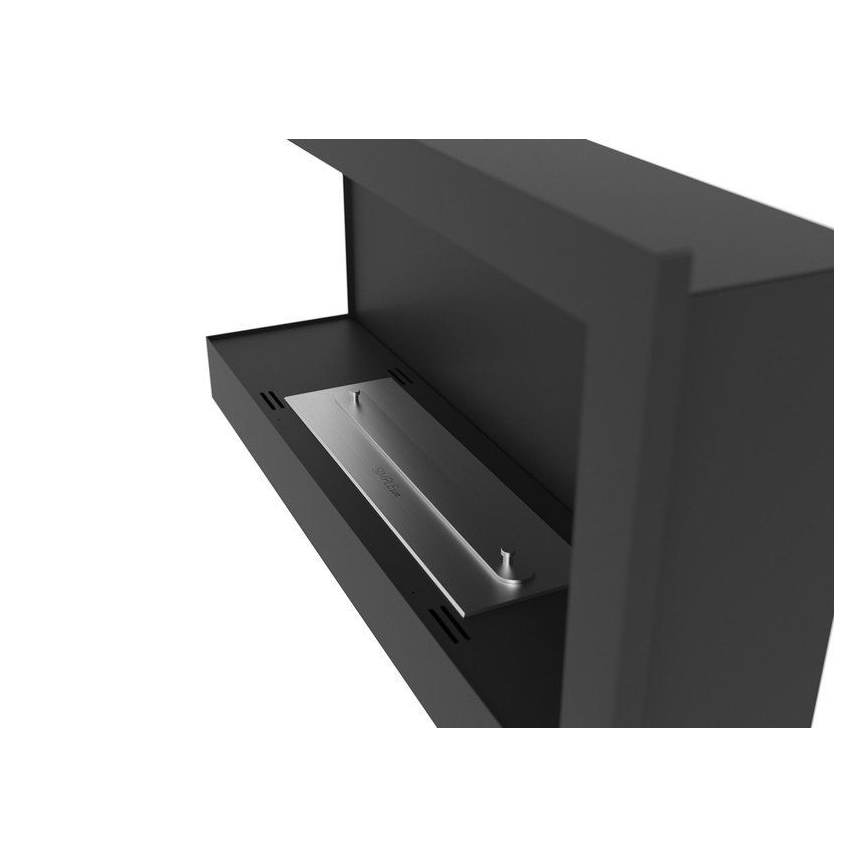 InFire - Rohový BIO krb 45x90 cm 3kW čierna