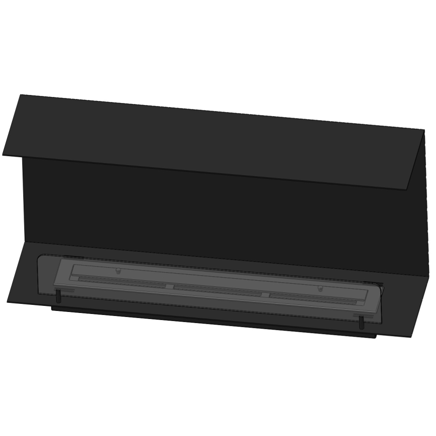 InFire - Vstavaný BIO krb 100x45 cm 3kW čierna