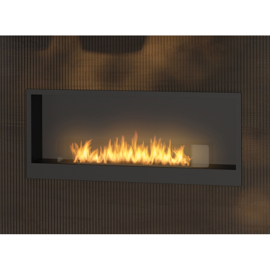 InFire - Vstavaný BIO krb 120x50 cm 3kW čierna