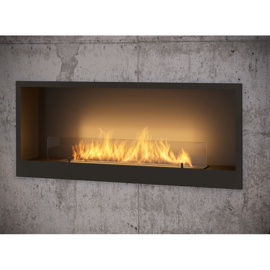 InFire - Vstavaný BIO krb 120x50 cm 3kW čierna