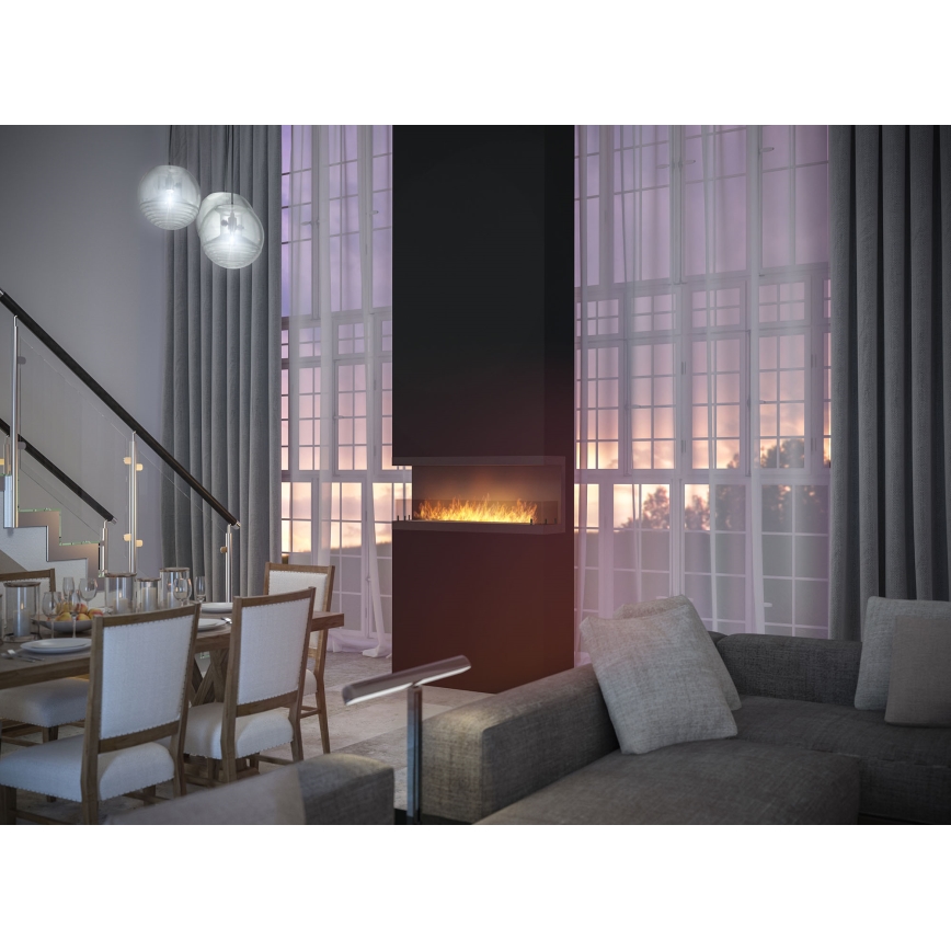 InFire - Vstavaný BIO krb 120x50 cm 5kW čierna