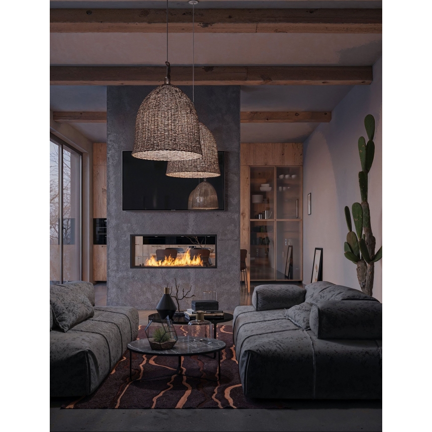 InFire - Vstavaný BIO krb 48,5x123,5 cm 6kW čierna