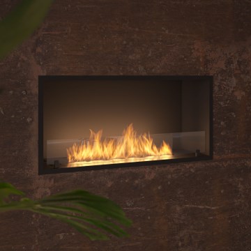 InFire - Vstavaný BIO krb 49,4x104,4 cm 6kW čierna