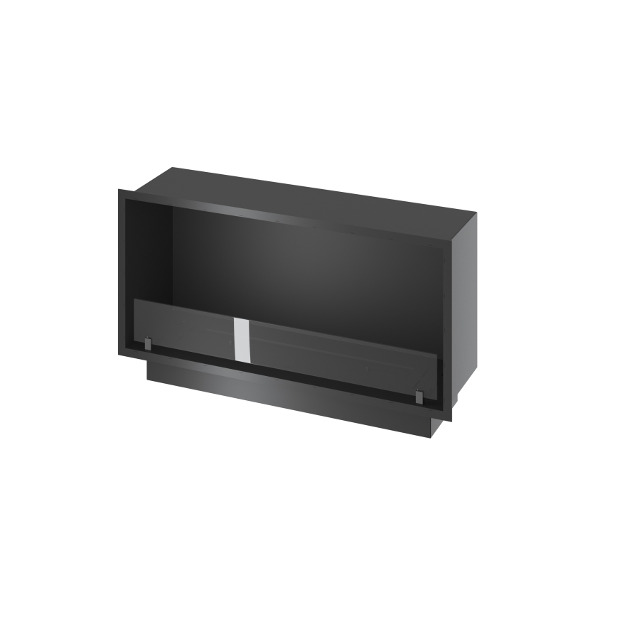 InFire - Vstavaný BIO krb 49,4x104,4 cm 6kW čierna