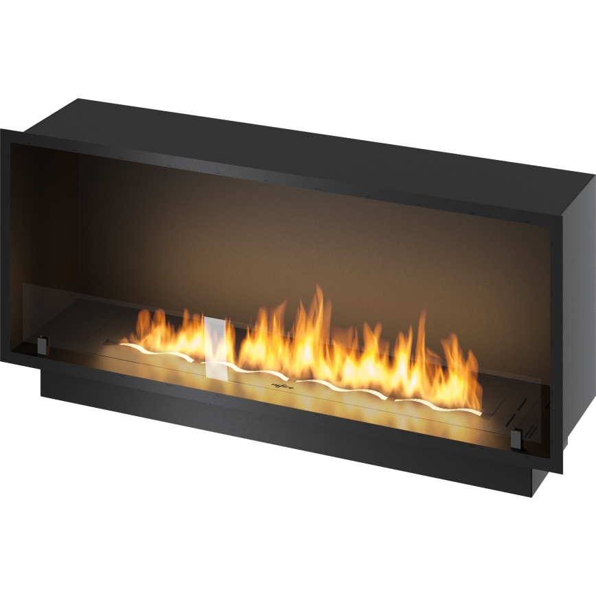 InFire - Vstavaný BIO krb 49,4x124,4 cm 6kW čierna