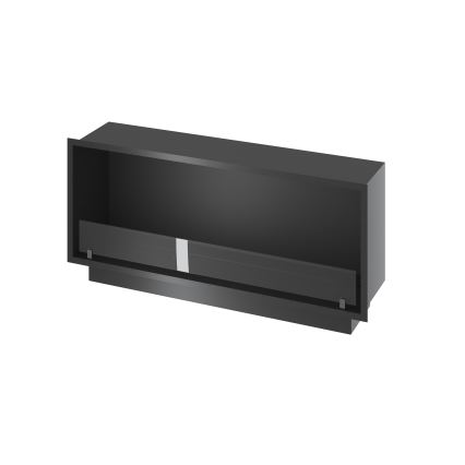 InFire - Vstavaný BIO krb 49,4x124,4 cm 6kW čierna