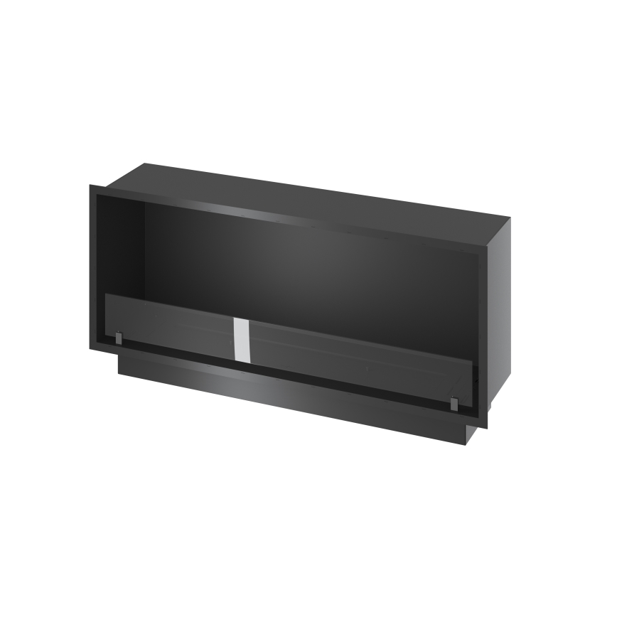 InFire - Vstavaný BIO krb 49,4x124,4 cm 6kW čierna
