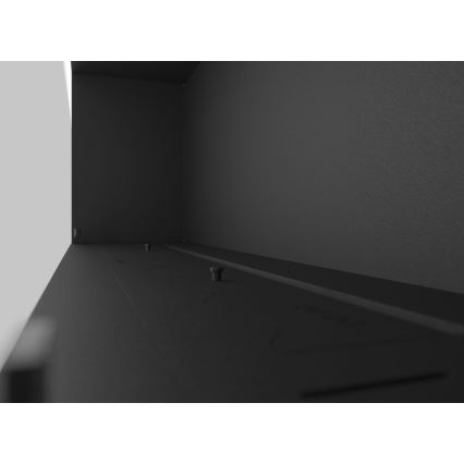 InFire - Vstavaný BIO krb 49,4x124,4 cm 6kW čierna