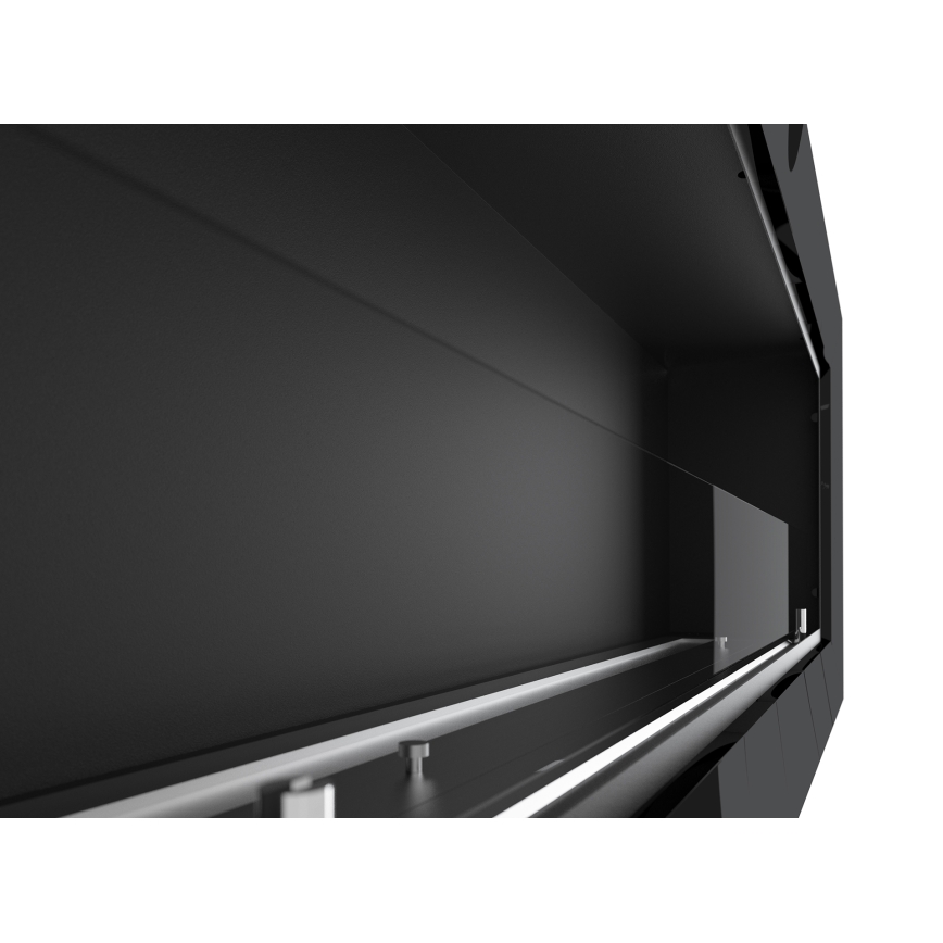InFire - Vstavaný BIO krb 49x120 cm 3kW čierna