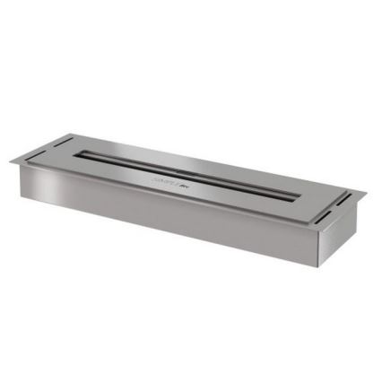 InFire - Vstavaný BIO krb 5,5x50 cm 3kW matný chróm