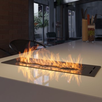 InFire - Vstavaný BIO krb 7,5x50 cm 3,5kW čierna