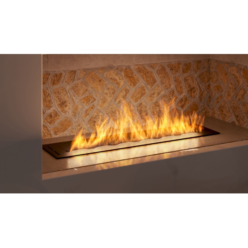InFire - Vstavaný BIO krb 7,5x80 cm 6kW čierna