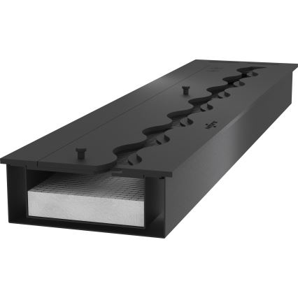 InFire - Vstavaný BIO krb 7,5x80 cm 6kW čierna