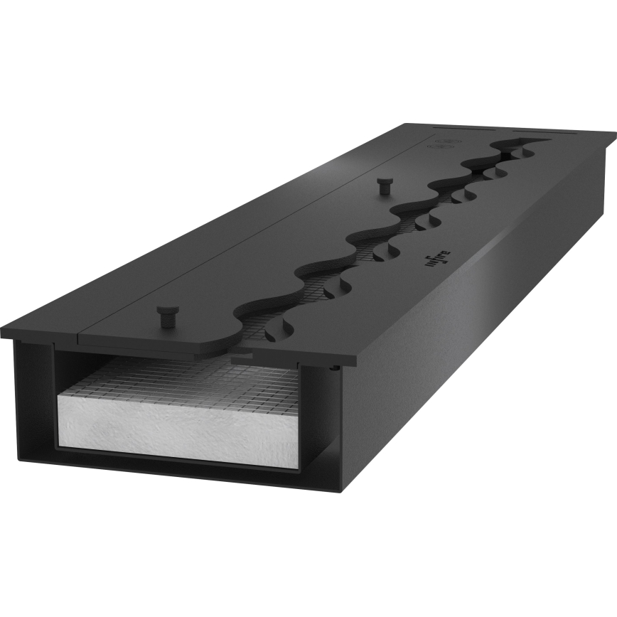 InFire - Vstavaný BIO krb 7,5x80 cm 6kW čierna