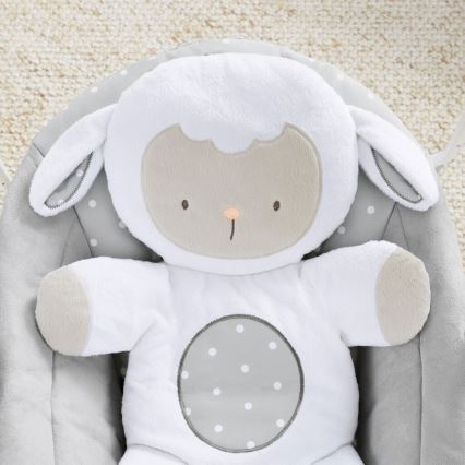 Ingenuity - Detská hojdačka s melódiou CUDDLE LAMB 4xLR14