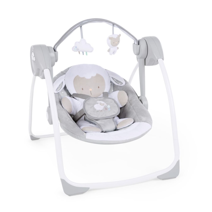 Ingenuity - Detská hojdačka s melódiou CUDDLE LAMB 4xLR14