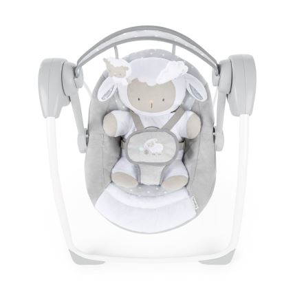 Ingenuity - Detská hojdačka s melódiou CUDDLE LAMB 4xLR14