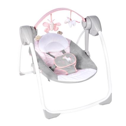 Ingenuity - Detská hojdačka s melódiou FLORA THE UNICORN 4xLR14