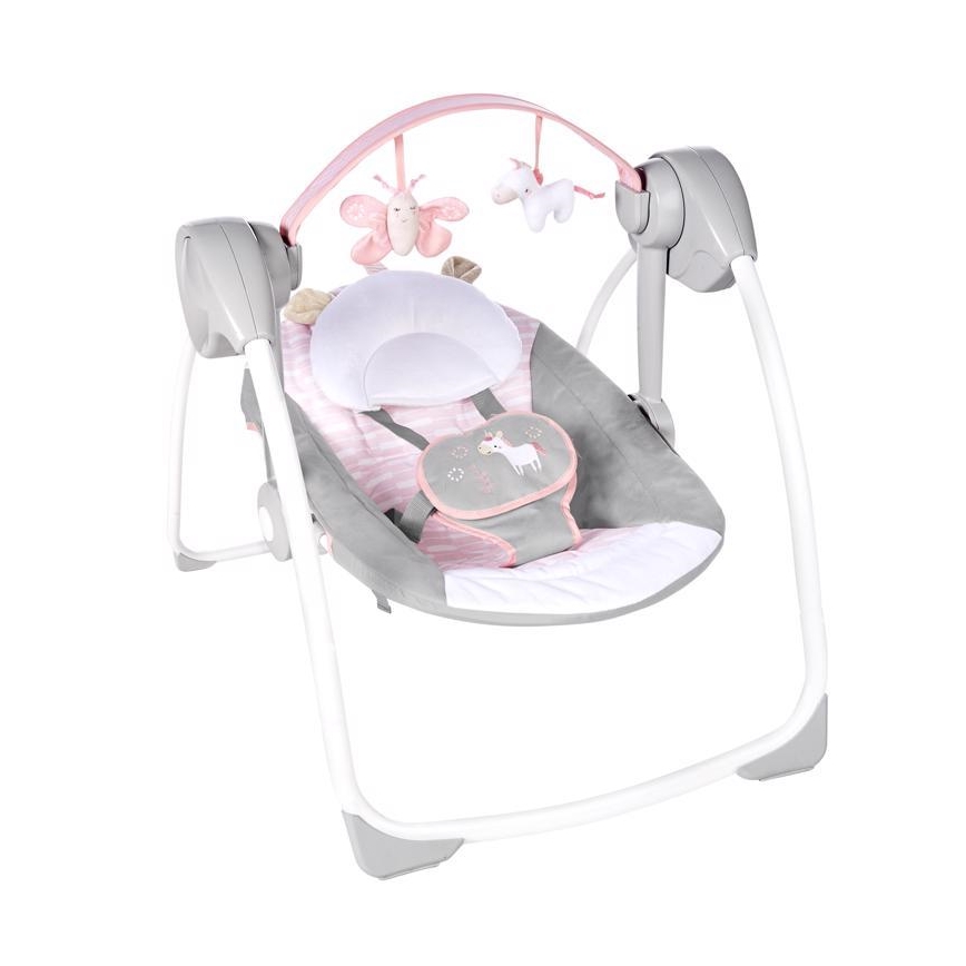 Ingenuity - Detská hojdačka s melódiou FLORA THE UNICORN 4xLR14