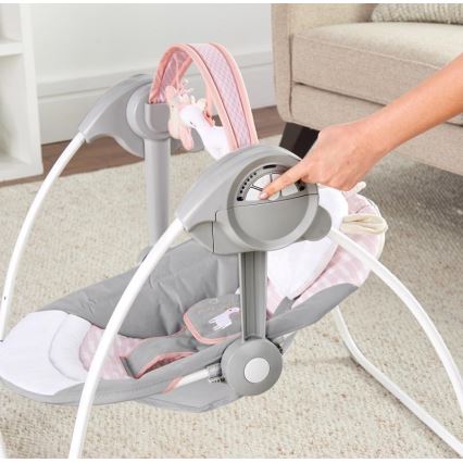 Ingenuity - Detská hojdačka s melódiou FLORA THE UNICORN 4xLR14