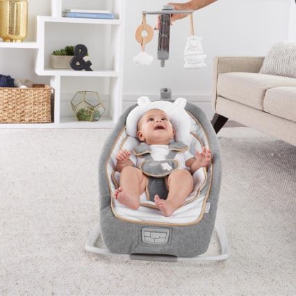 Ingenuity - Detská vibrujúca hojdačka s melódiou  BOUTIQUE 3xLR14