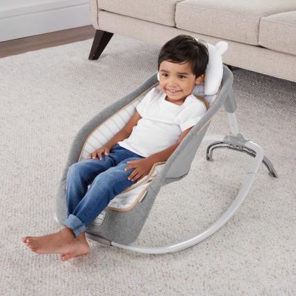Ingenuity - Detská vibrujúca hojdačka s melódiou  BOUTIQUE 3xLR14